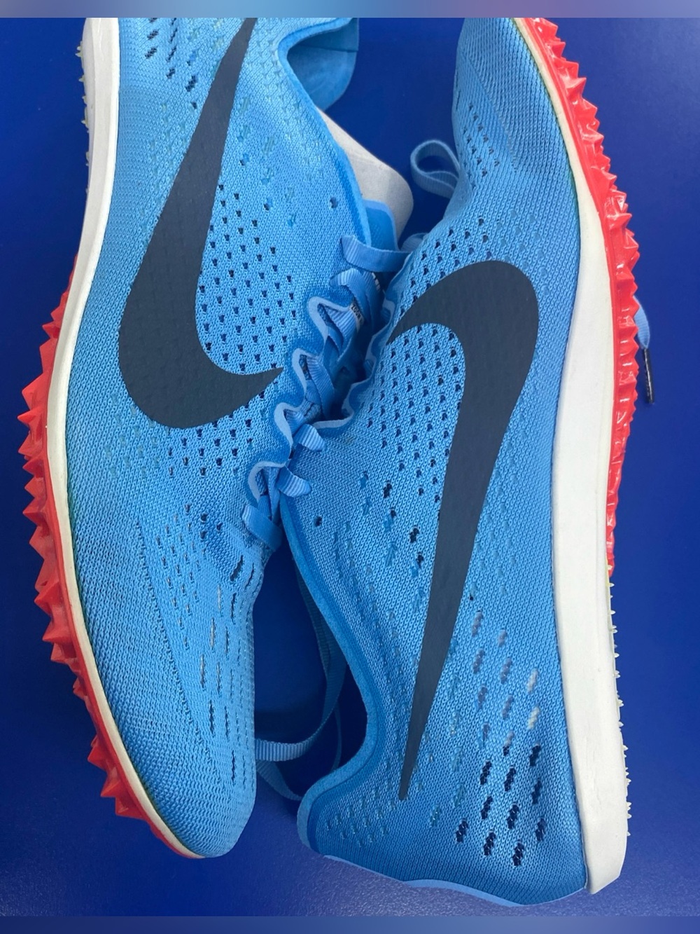 Nike Zoom Victory 3 Cleats Orange and Blue New in box
